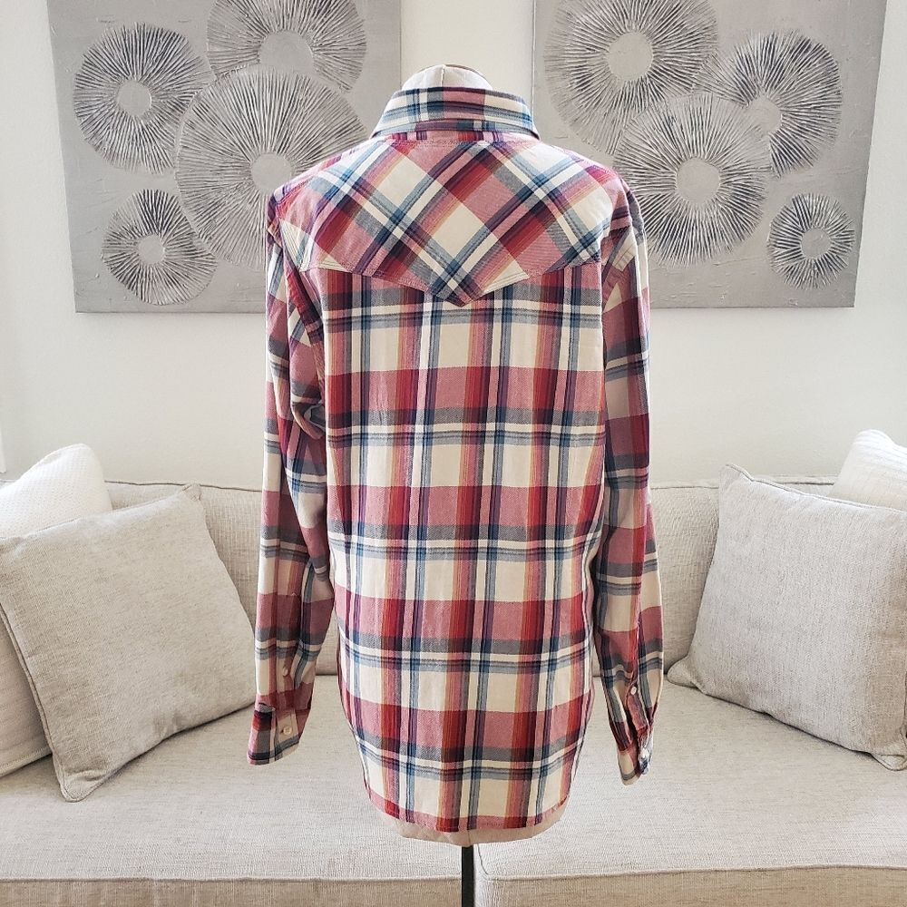 Howe Creative Workforce Button Up Flannel Shirt S… - image 4